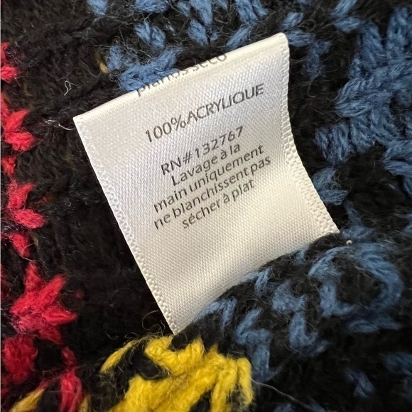 BACIANO by Bacci multicolor open front Cardigan knit sweater - Picture 9 of 9